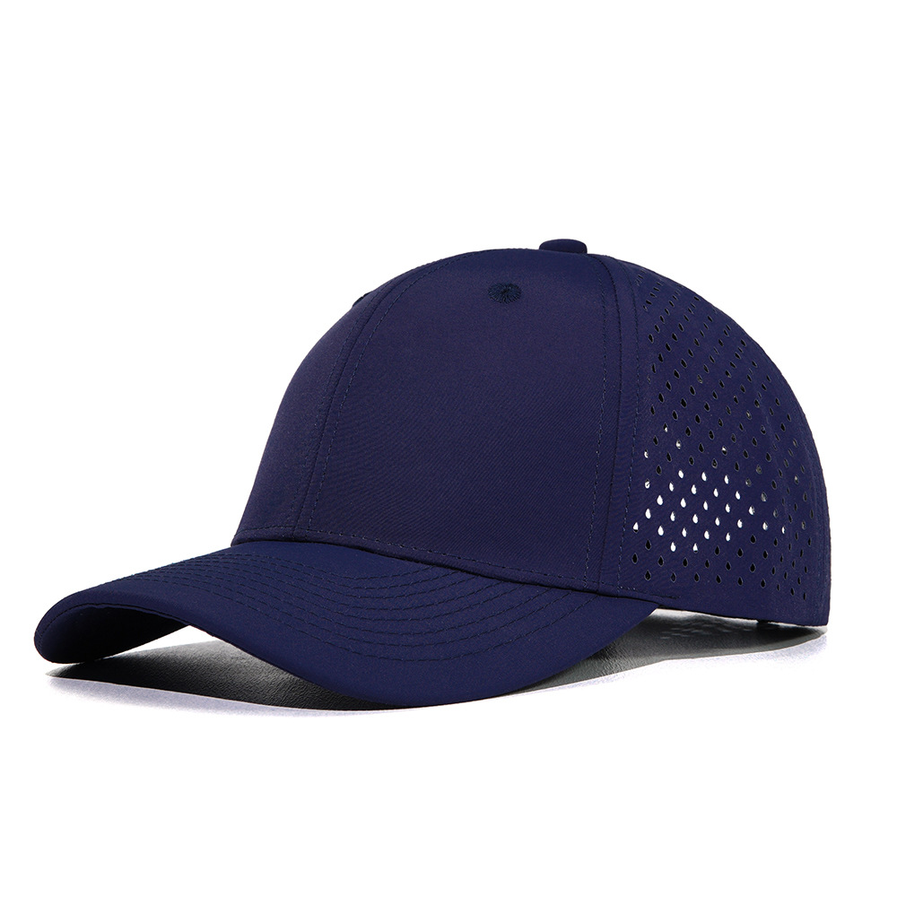 Lightweight Quick Dry Polyester Baseball Hat with Perforated Ventilation for Men & Women