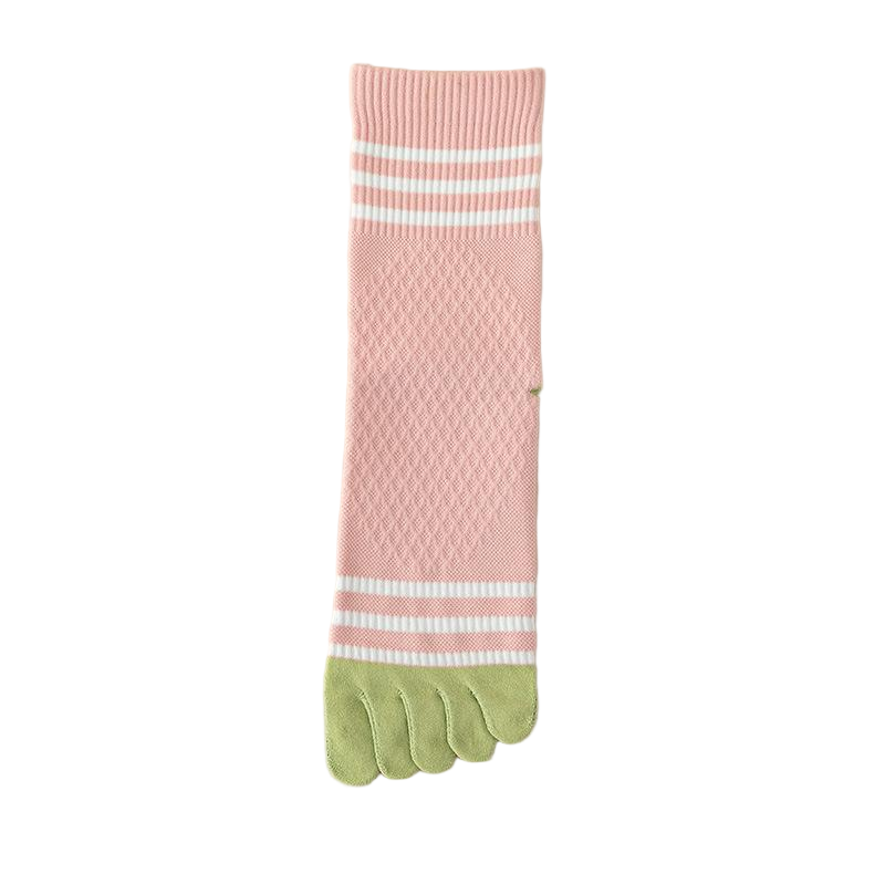 Custom Cotton Trampoline Athletic Socks – Wholesale Breathable Anti-Slip Sports Five-Toe Socks for Men & Women