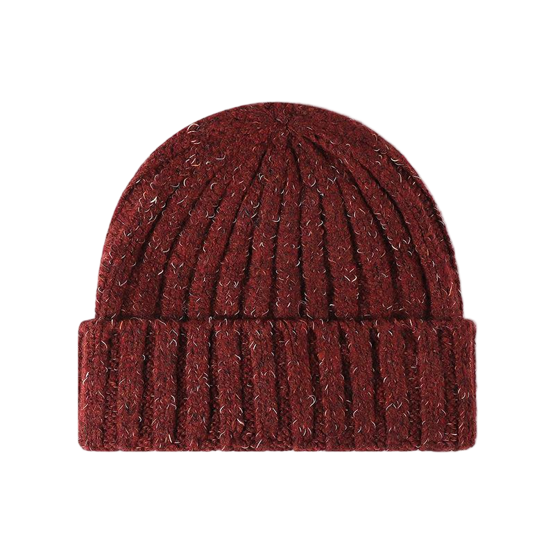 Custom Logo Speckled Knit Beanie | Bulk Winter Headwear