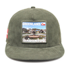 Olive Green Mesh Back Trucker Hat Custom Patch Logo Cap