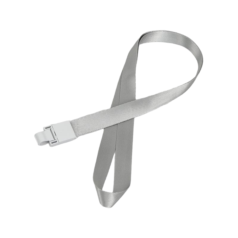 High Quality 15mm Yellow Lanyard with Plastic Safety Buckle for Wholesale