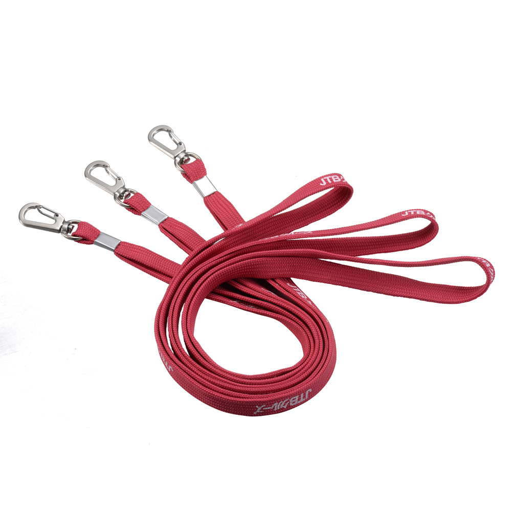Custom Durable Knitted Neck Strap Lanyard with Swivel Hook