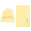 Ribbed Knit Beanie & Scarf Set – Winter Warm Matching Hat Scarf Combo
