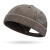 Classic Washed Cotton Brimless Cap - Custom Logo Wholesale Docker Hat