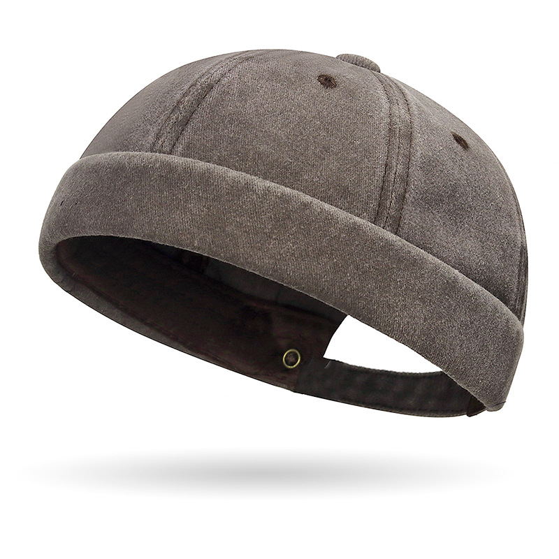 Classic Washed Cotton Brimless Cap - Custom Logo Wholesale Docker Hat