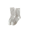 Women's Cute Polka Dot Crew Socks - Soft Cotton Breathable Mid-Calf Socks