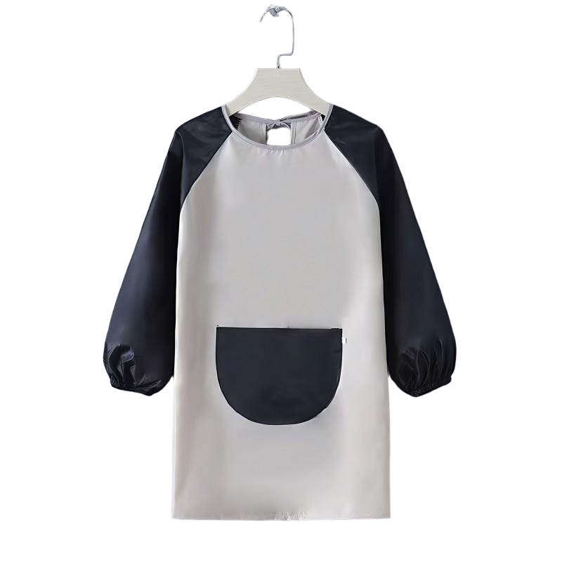 Waterproof Kids Painting Smock | Long Sleeve Toddler Art Apron with Pocket for Messy Play