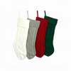 Custom Embroidery Acrylic Cable Knit Christmas Stockings Wholesale Xmas Tree Hanging Decoration