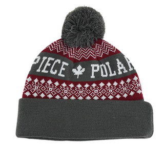 Wholesale Custom Acrylic Jacquard Logo Pom‑Pom Cuff Football Beanie Hat 