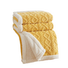 Customizable Textured Sherpa Fleece Throw Blanket | Wholesale Soft Warm Blankets for Home & Hotel
