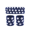 Custom Breathable Jacquard Star Sports Wristband & Headband 