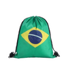 Custom Printed Brazil Flag Drawstring Backpack – Wholesale Reusable Sports Bag