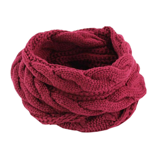 Custom Acrylic Cable Knit Infinity Scarf – Wholesale Winter Warmth Neck Warmer for Women & Men