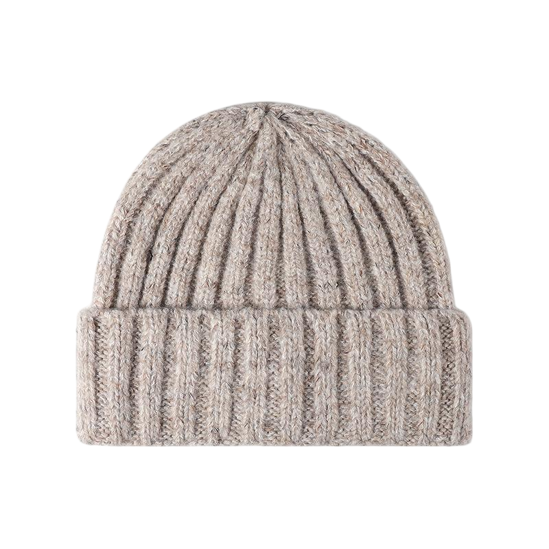 Custom Logo Speckled Knit Beanie | Bulk Winter Headwear