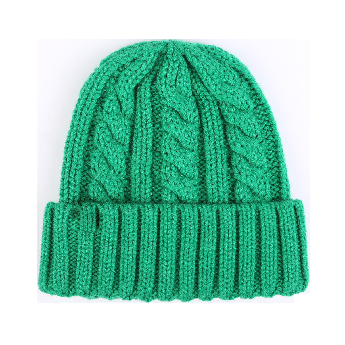 Warm Cable Knit Beanie Hat for Winter – Soft Acrylic Slouchy Skull Cap