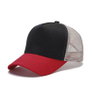 Classic Men Breathable Adjustable Snapback Trucker Hat with Color Block Design