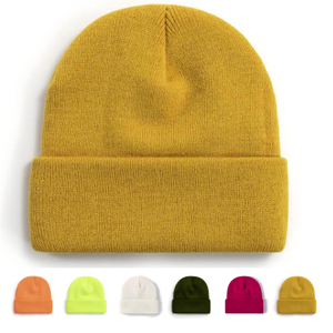 Mulitiple-color Acrylic Knit Beanie