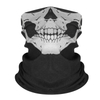 Custom Polyester Skull Print Seamless Bandana for Outdoor Activities