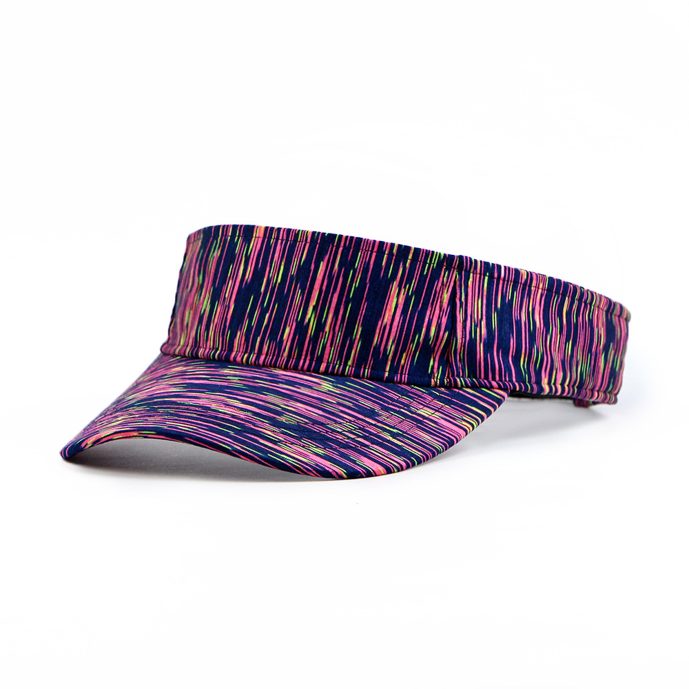 Breathable Striped Visor Cap – Quick-Dry Athletic Headwear