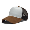 Custom Logo Suede Mesh Mesh Trucker Hat – Adjustable Baseball Cap