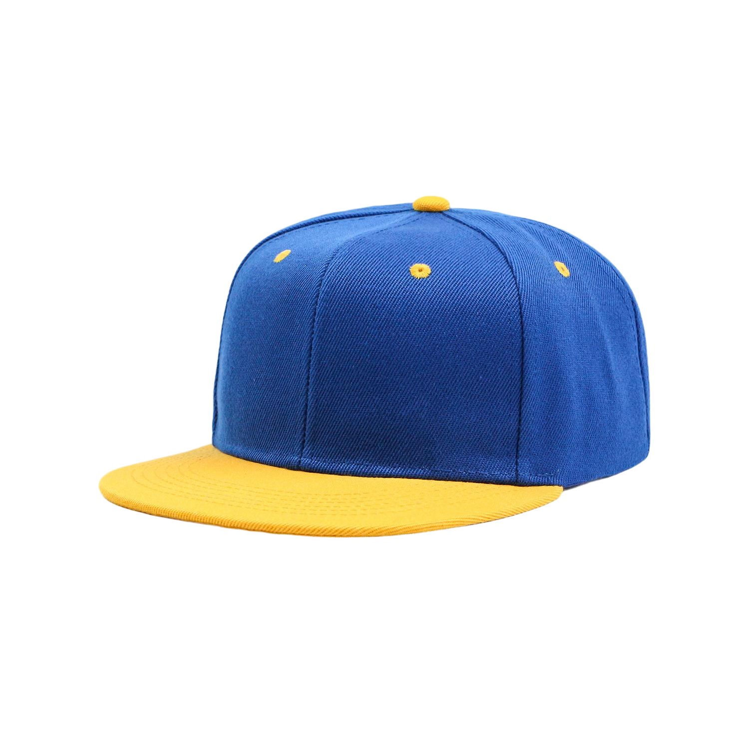 Retro Color-Blocked Streetwear Flat Brim Snapback Hat 