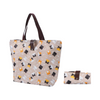 Custom Printed Foldable Polyester Tote Folder Bag Wholesale Reusable Grocery Shopping Handbag