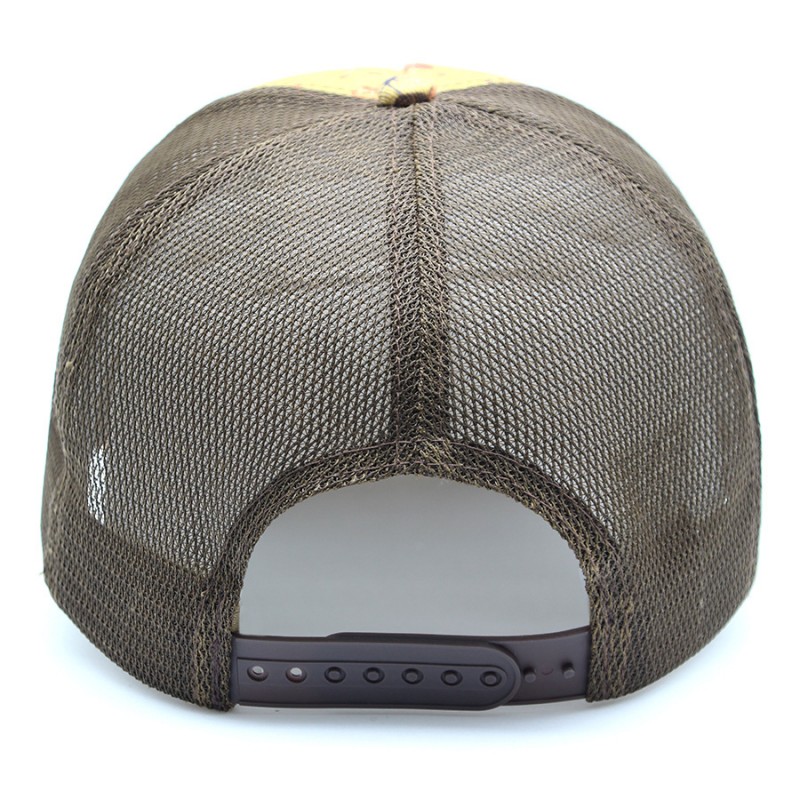 Vintage Printing Mesh Cotton Trucker Cap - Bulk Custom Breathable Headwear for Men & Women