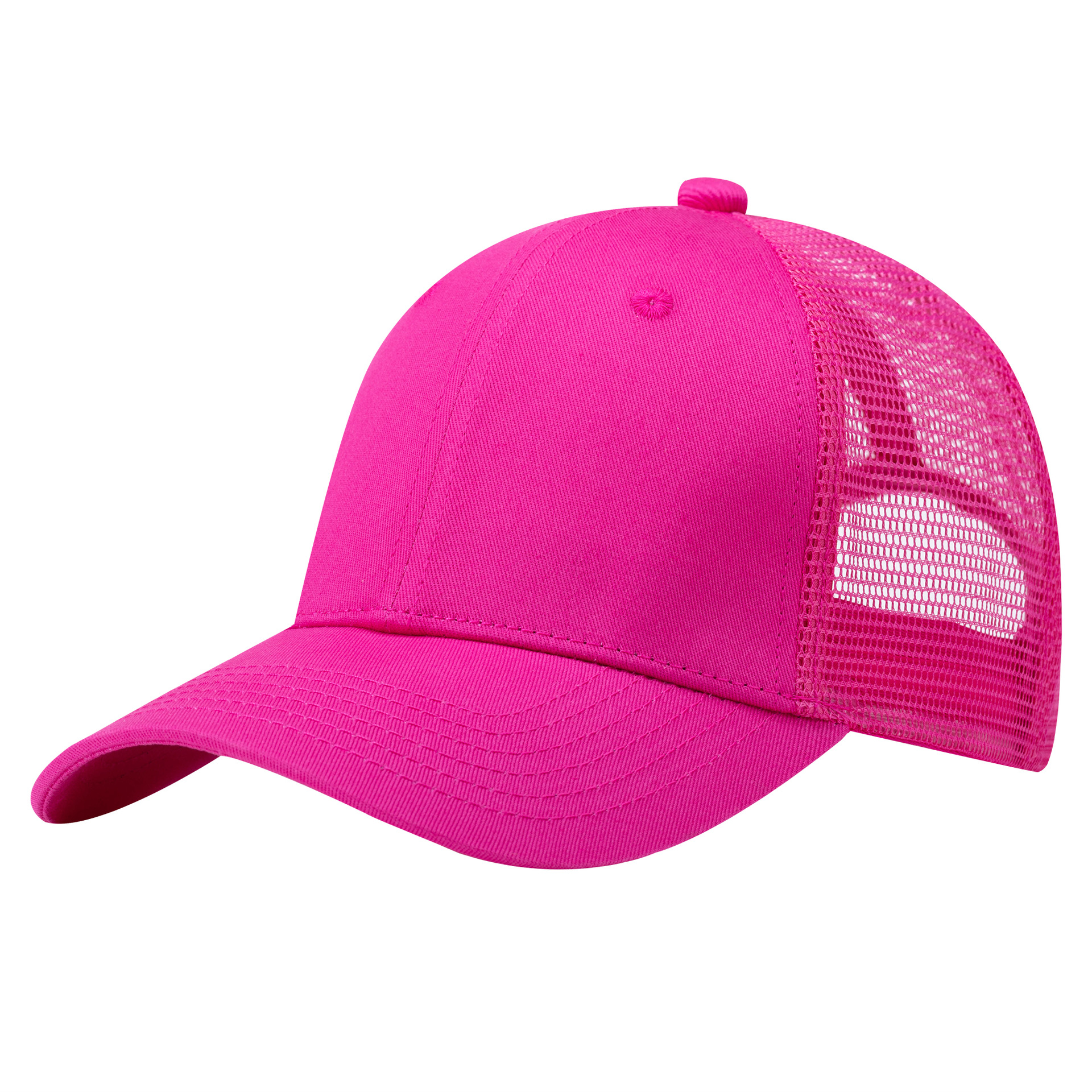 Red Adjustable Trucker Cap - Mesh Back Casual Baseball Hat for Men & Women