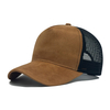 Custom Logo Suede Mesh Mesh Trucker Hat – Adjustable Baseball Cap