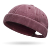 Custom Logo Vintage Soft Washed Cotton Docker Cap 