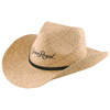 Crown Royal Straw Cowboy Hat – Natural Woven Western Hat with Leather Band