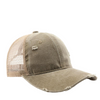 Wholesale Custom Cotton Distressed Trucker Hats Vintage Washed Destroyed Mesh Back Baseball Caps
