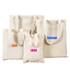 Wholesale Plain Canvas Tote Bags Custom Logo Multi‑Size Blank Cotton Shopping Handbags 