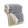 Customizable Textured Sherpa Fleece Throw Blanket | Wholesale Soft Warm Blankets for Home & Hotel