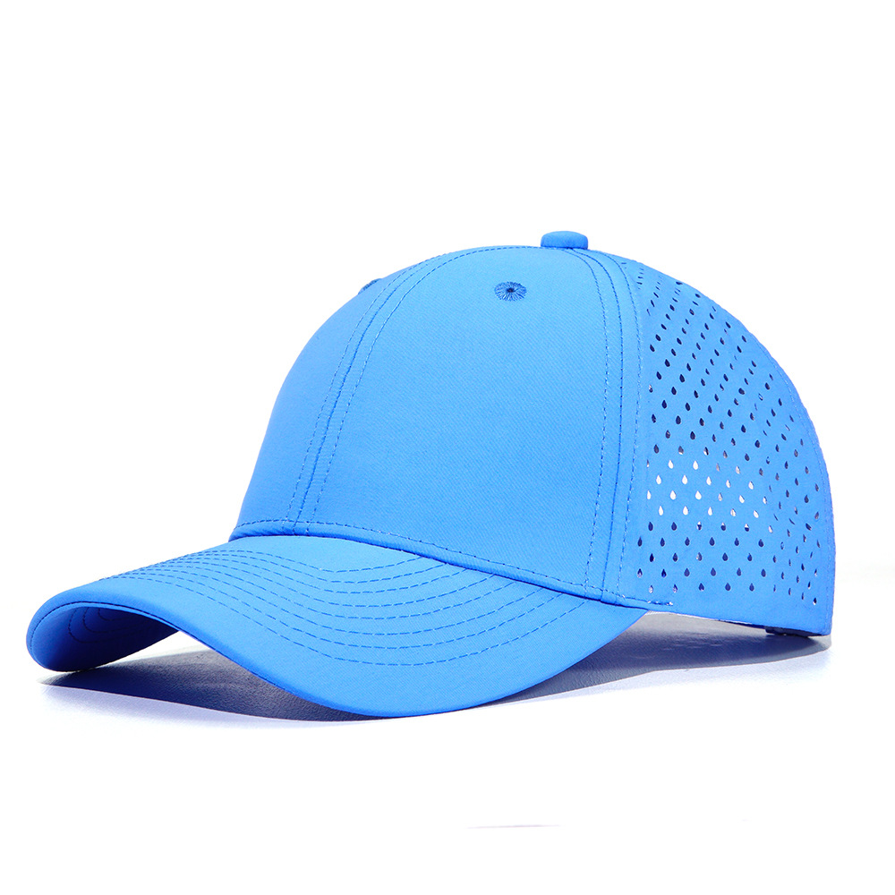 Lightweight Quick Dry Polyester Baseball Hat with Perforated Ventilation for Men & Women