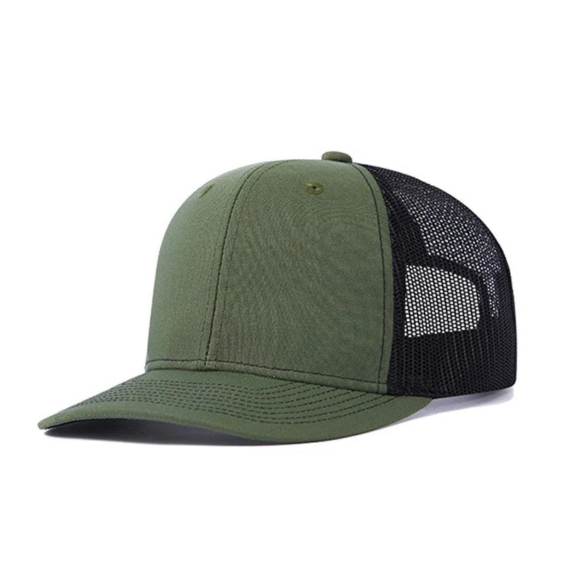Wholesale Blank Trucker Hats - High Quality Cotton Front Mesh Back Snapback Caps