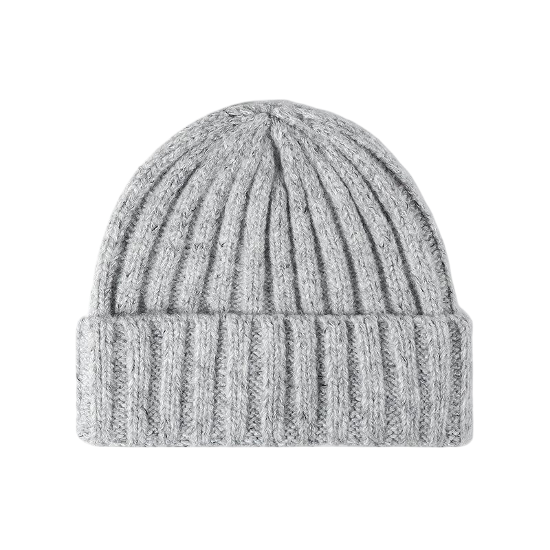 Custom Logo Speckled Knit Beanie | Bulk Winter Headwear