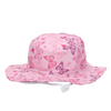 Wholesale Fashion Pink Print Kids Bucket Hat with Chin Strap