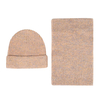 Ribbed Knit Beanie & Scarf Set – Winter Warm Matching Hat Scarf Combo