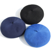 Wholesale Custom Women Solid Color Knit Beret Hat - Soft Warm Headwear