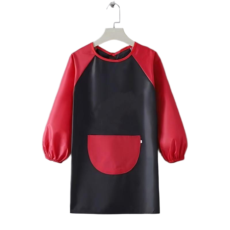 Waterproof Kids Painting Smock | Long Sleeve Toddler Art Apron with Pocket for Messy Play