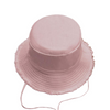 Custom Logo Fringe Brim Bucket Hats Bulk Cotton Adjustable Wind Lanyard Fisherman Cap