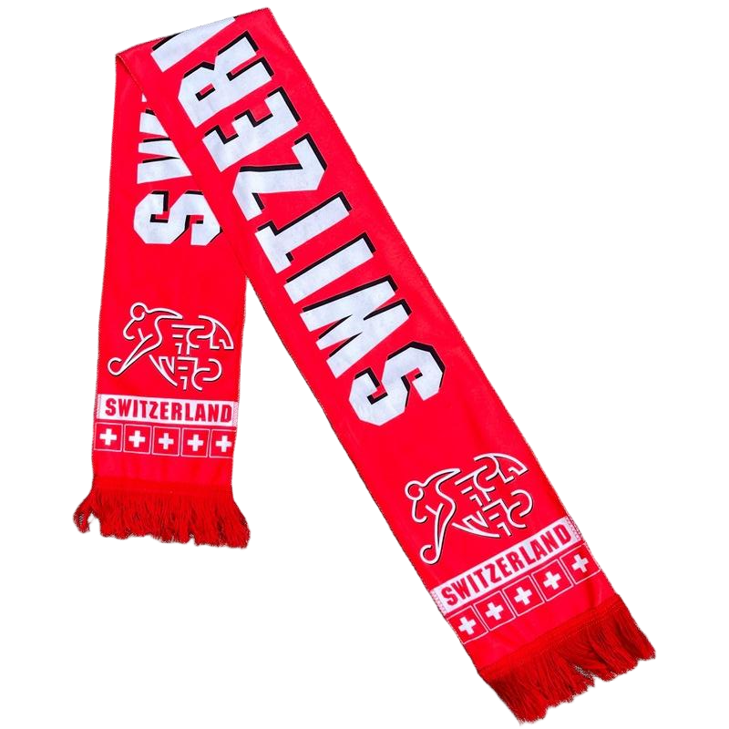 Wholesale Custom Acrylic Printed Sports Fan Scarf With Tassels