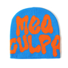 Acrylic Jacquard Knit Beanie Y2K Streetwear Skull Cap Unisex Winter Warm Letter Print Knitted Headwear
