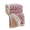 Customizable Textured Sherpa Fleece Throw Blanket | Wholesale Soft Warm Blankets for Home & Hotel