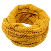 Yellow Acrylic Cable Knit Neck Warmer