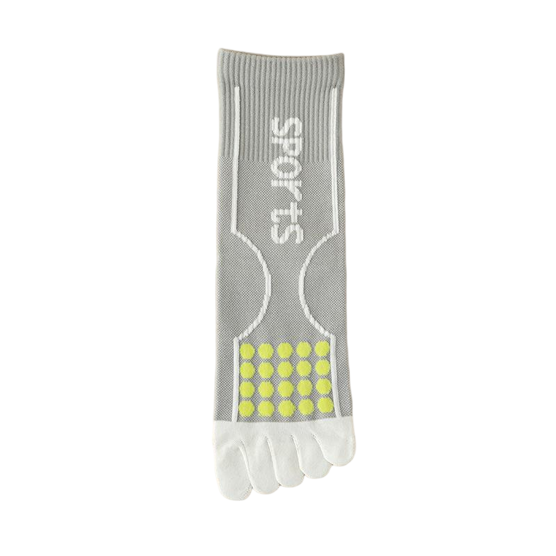 Custom Cotton Trampoline Athletic Socks – Wholesale Breathable Anti-Slip Sports Five-Toe Socks for Men & Women
