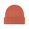 Vintage Street Style Ribbed Knit Beanie with Cuffed Brim