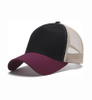 Classic Men Breathable Adjustable Snapback Trucker Hat with Color Block Design