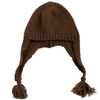 Cozy Winter Children Earflap Hat | Knit Beanie with Tassel Pom Poms 